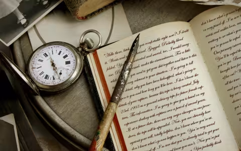 Es hora de reloj y pluma