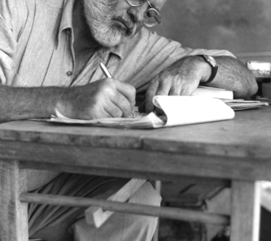 Hemingway writing
